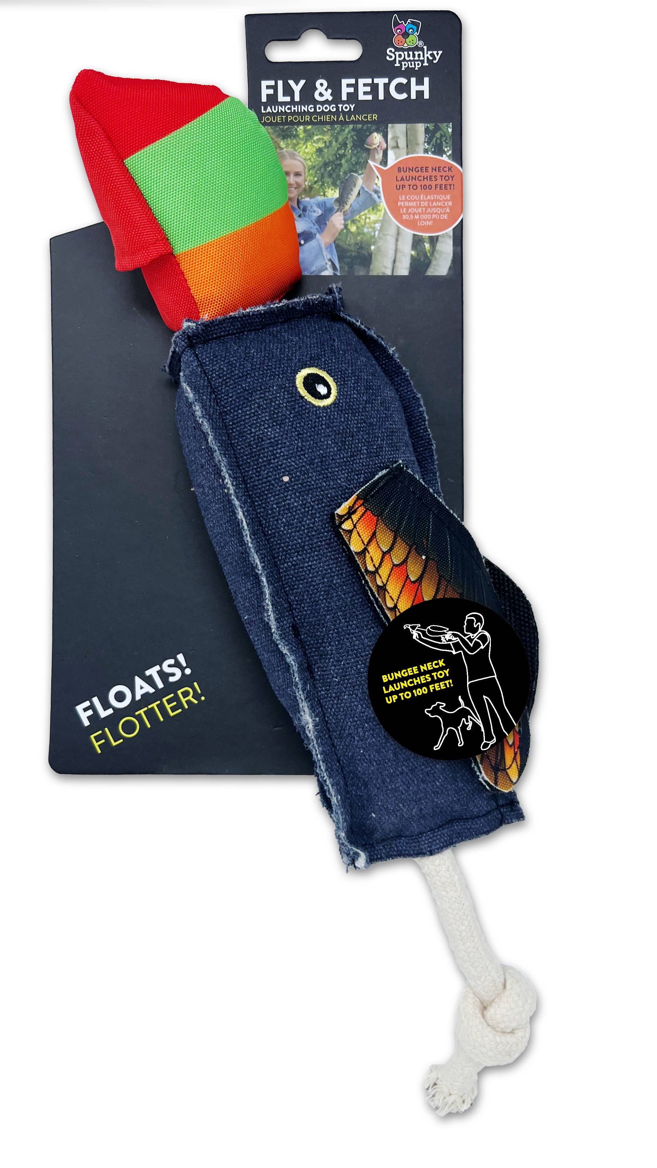 Fly & Fetch launching dog toy in eagle design