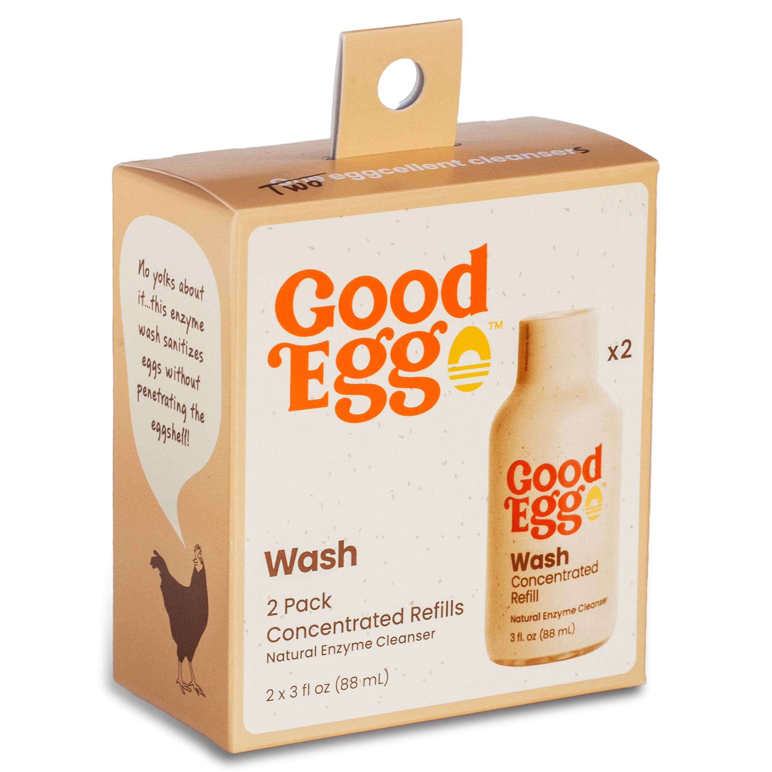 GoodEgg Wash Concentrated Refill 2 pack 8 count case