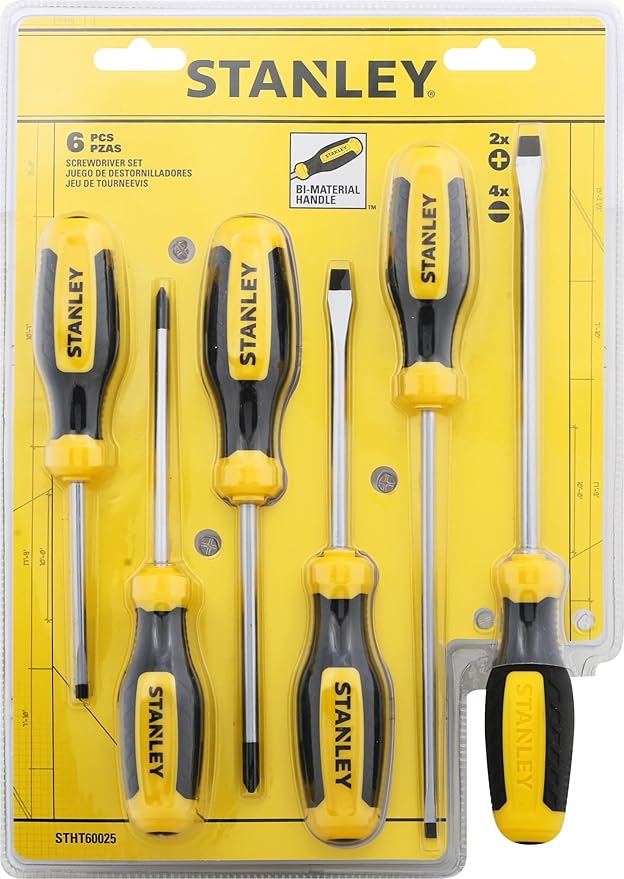Stanley 6 piece screwdriver kit in packaging