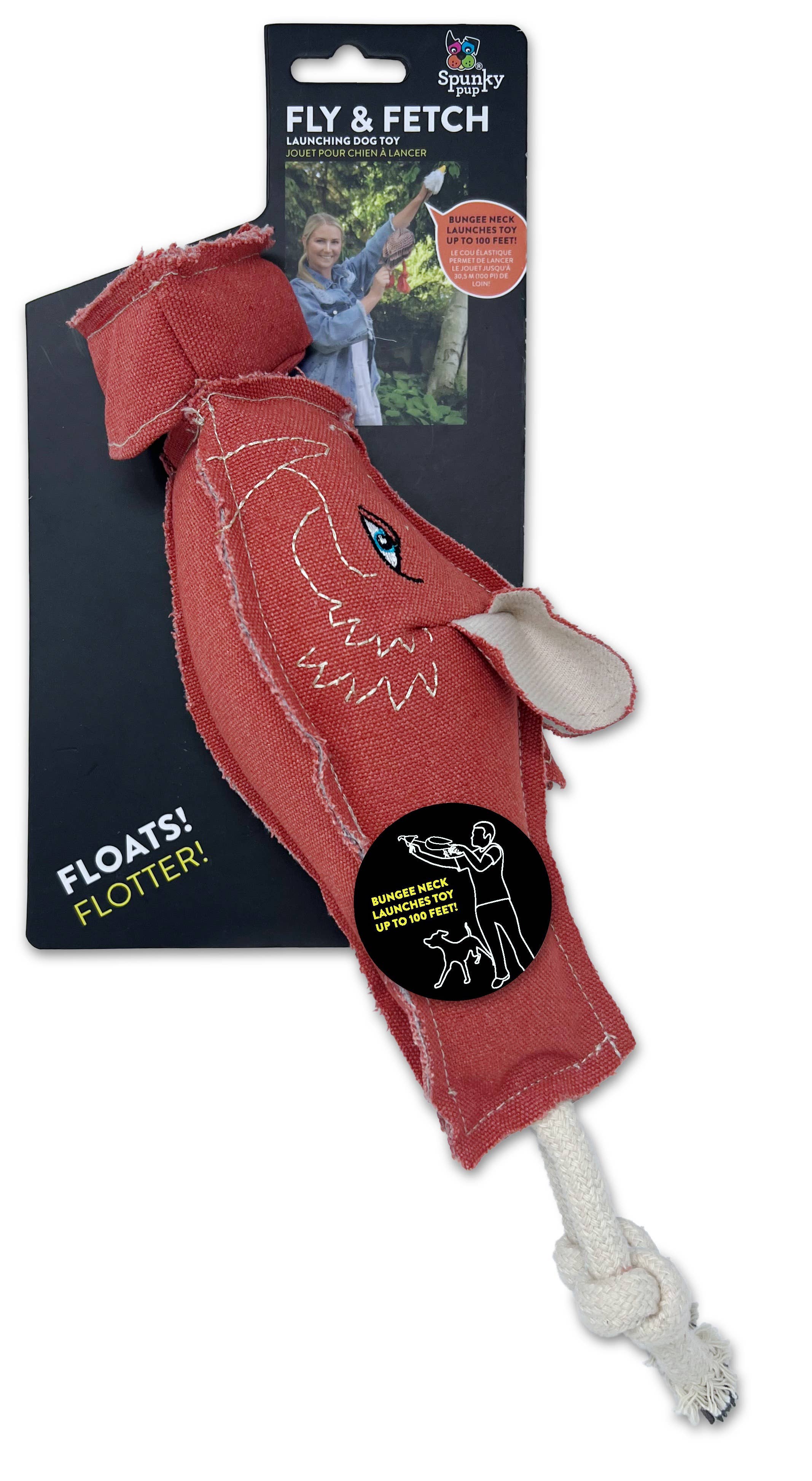 Fly & Fetch launching dog toy in pheasant design
