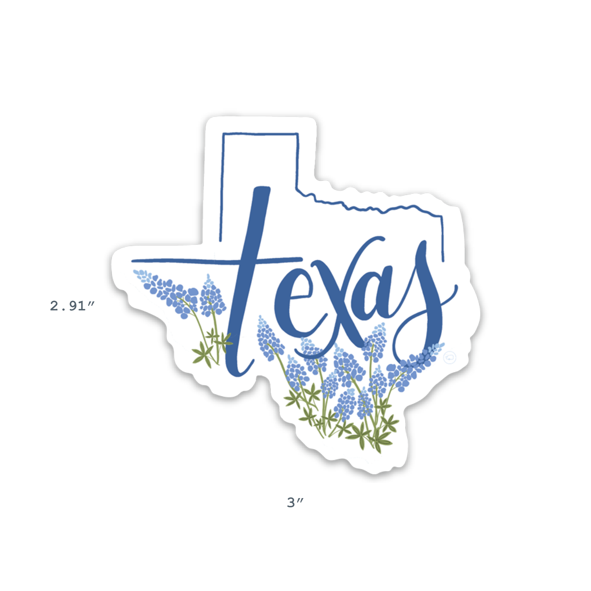Texas state bluebonnet sticker