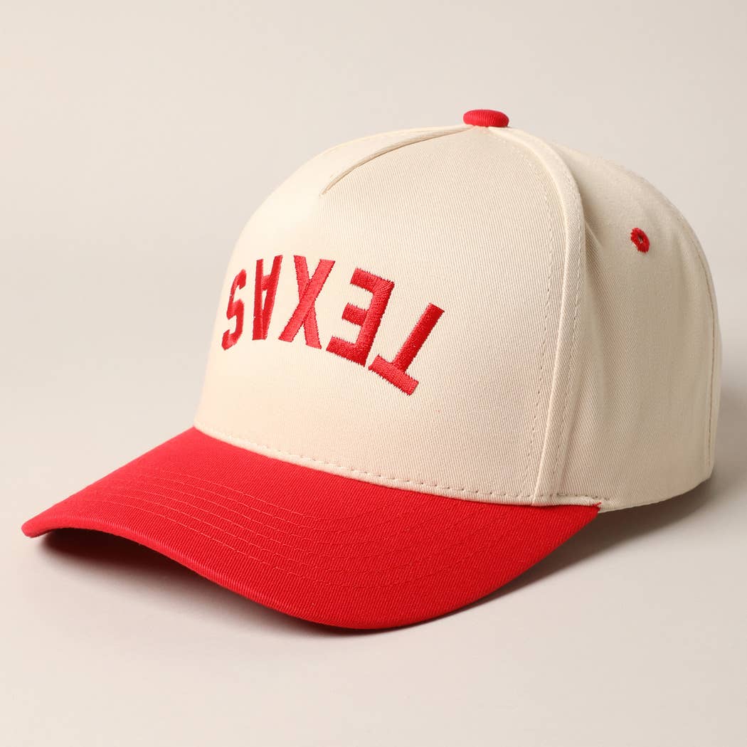 TEXAS- Upside Down Trucker Baseball Cap