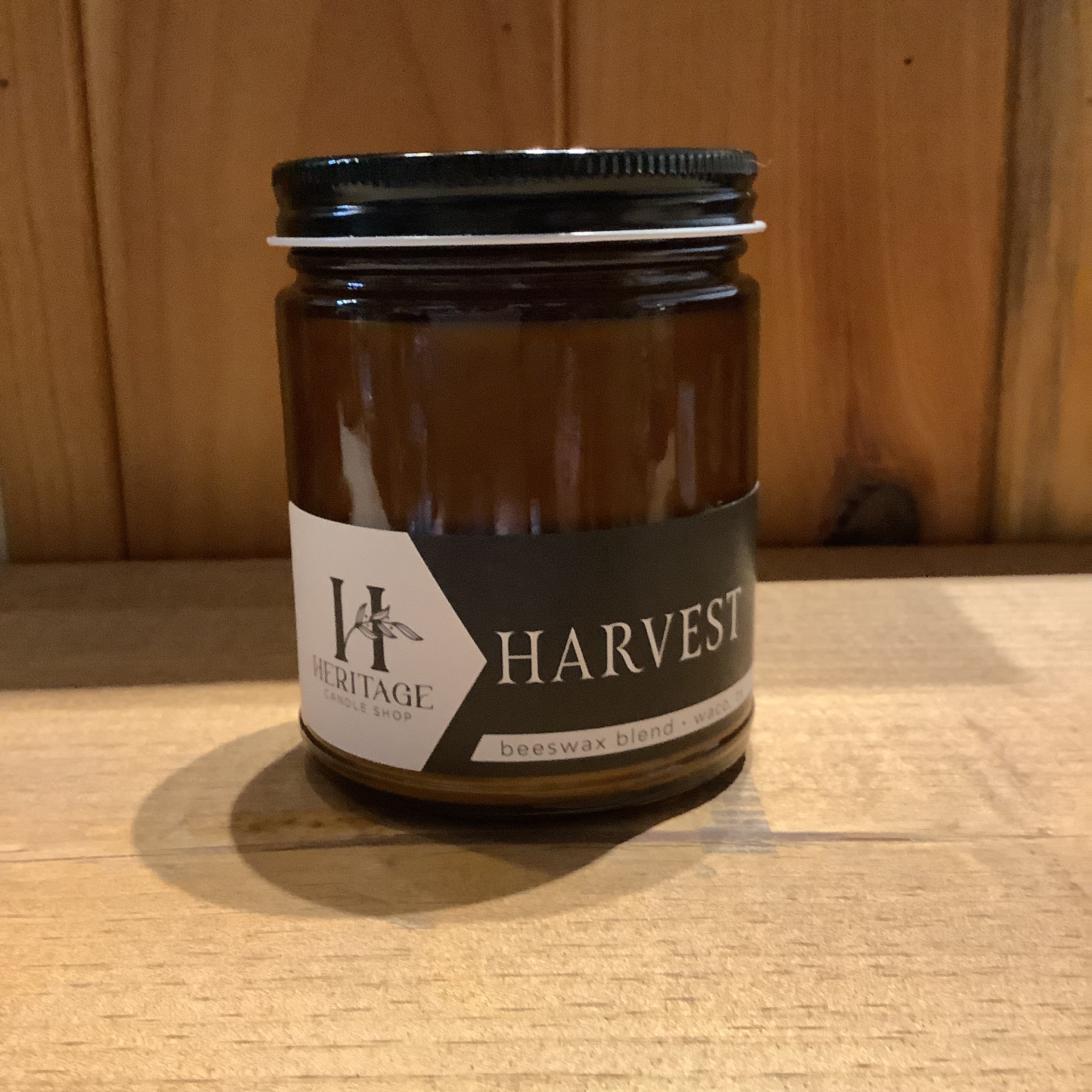 Heritage Candle Shop 9oz amber jar candle scent option