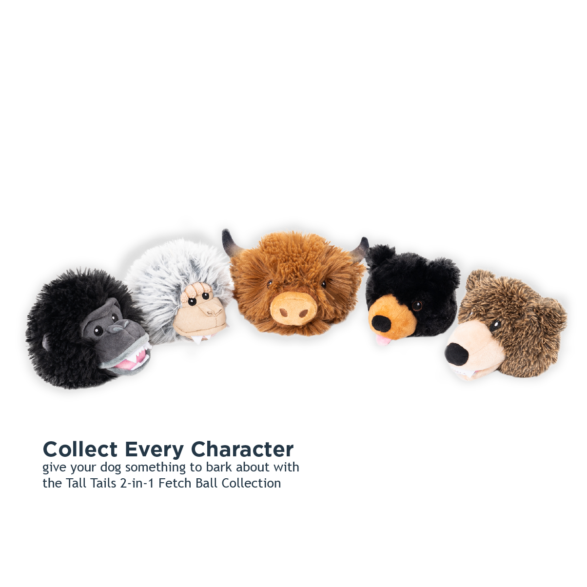 Gorilla 2-in-1 Fetch Ball Dog Toy in use