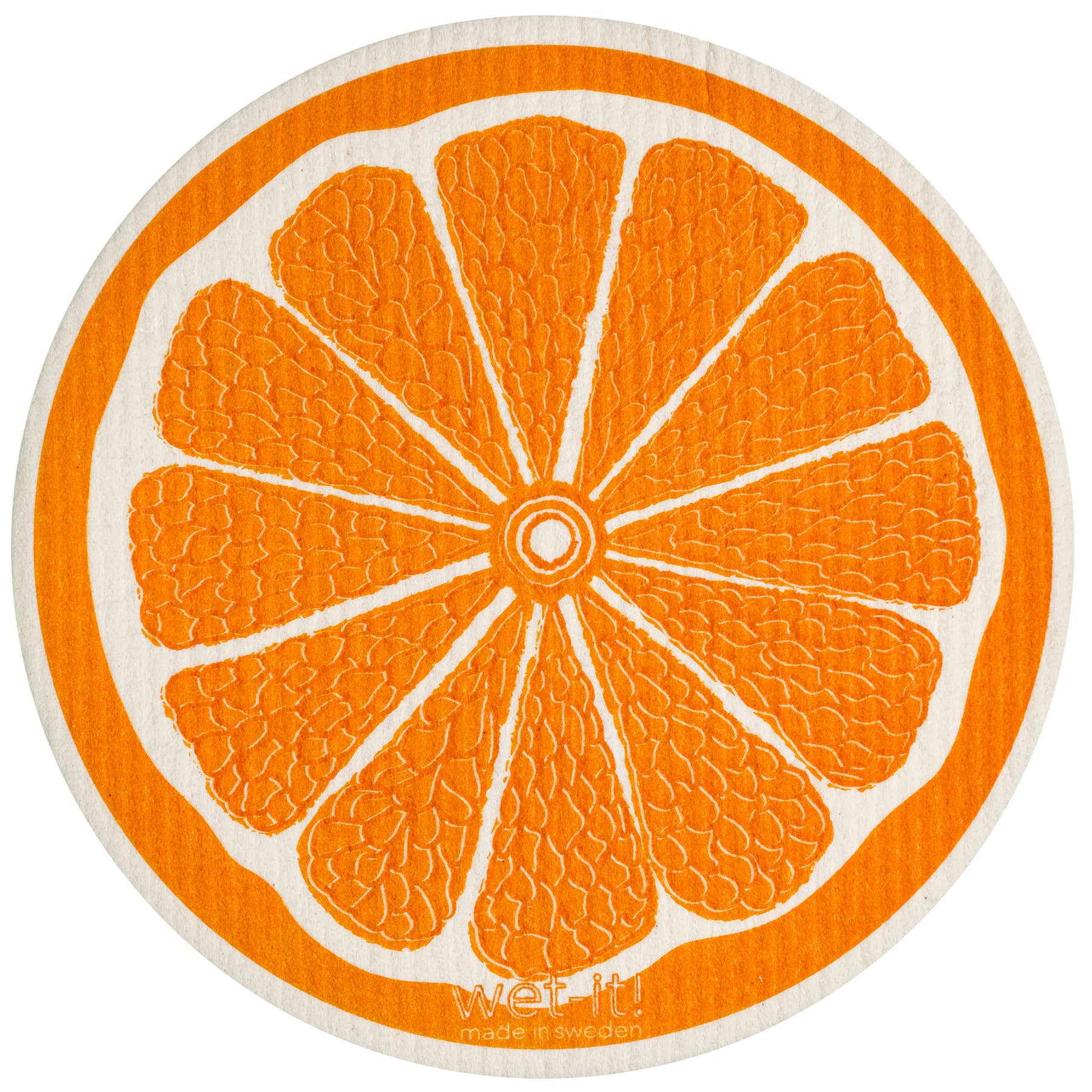 Orange Round Swedish Cloth