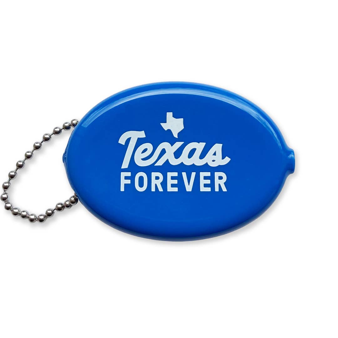 Texas Forever Coin Pouch Keychain
