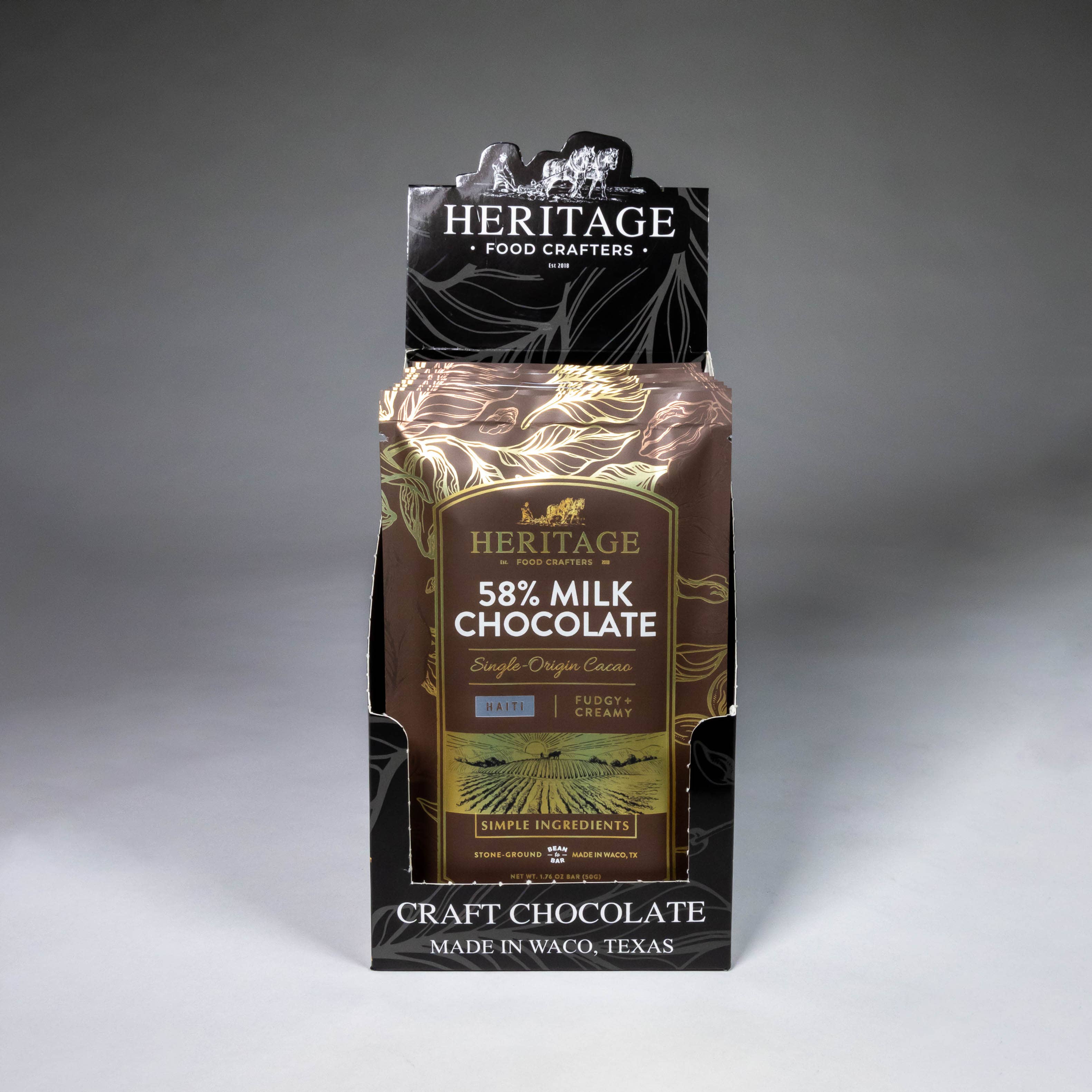 58% Haiti Milk 50g - Award-Winning Craft Chocolate Bars