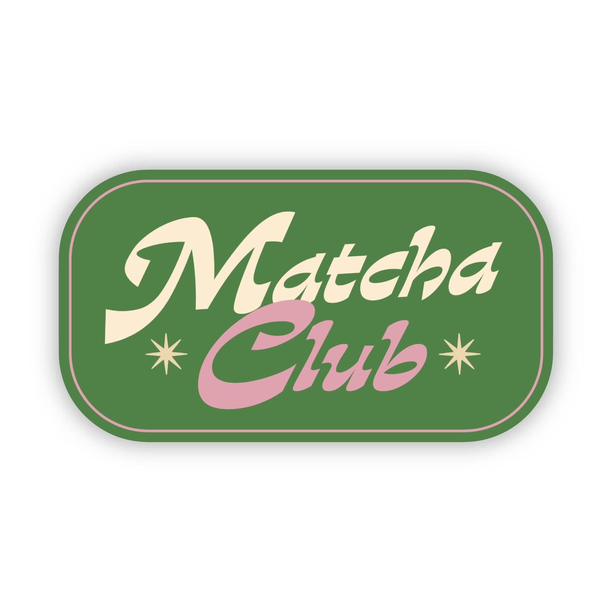 Matcha Club sticker alternate view