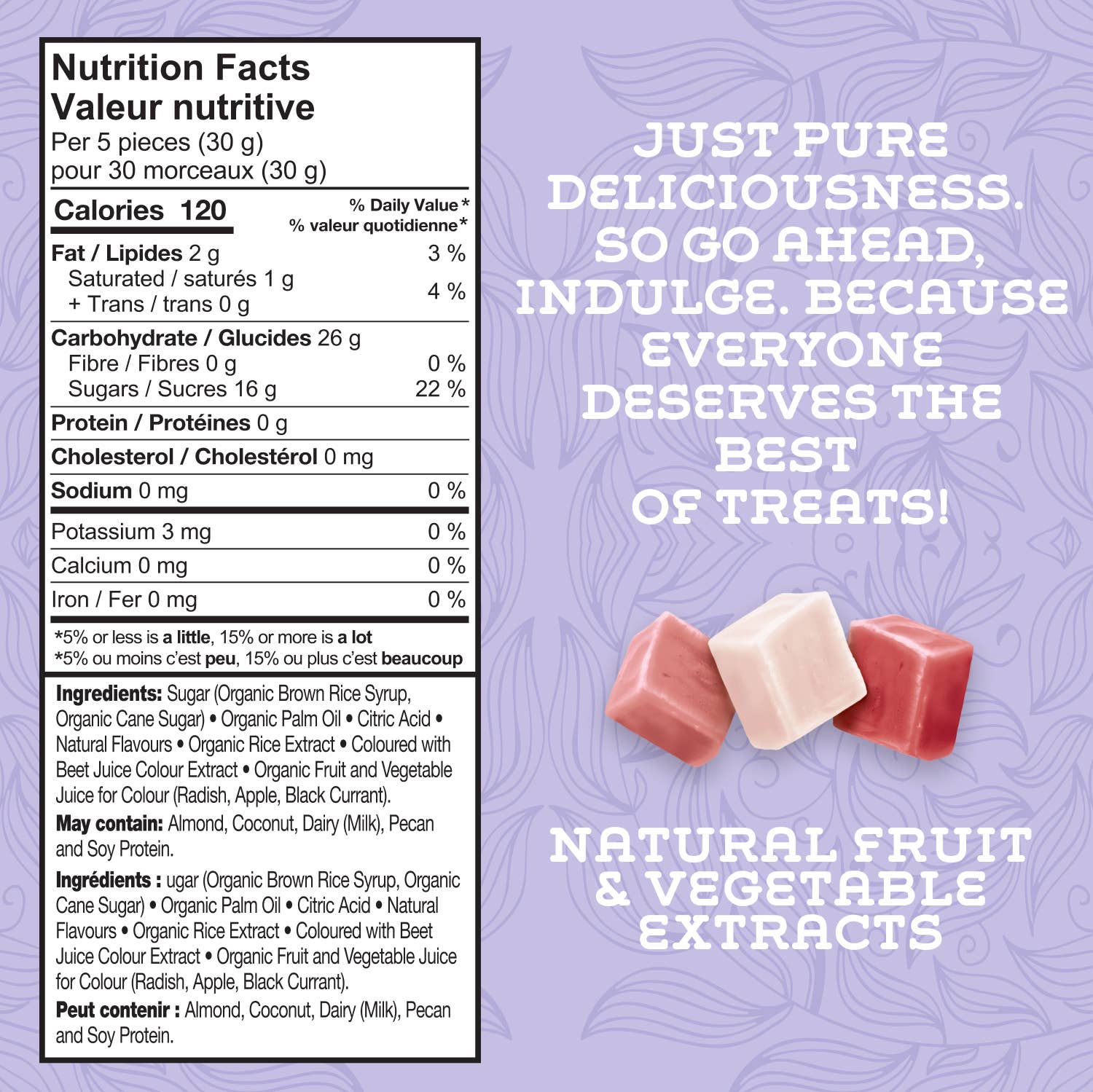 Organic Sour Chewy Candies - Gluten Free Candy, No Dyes