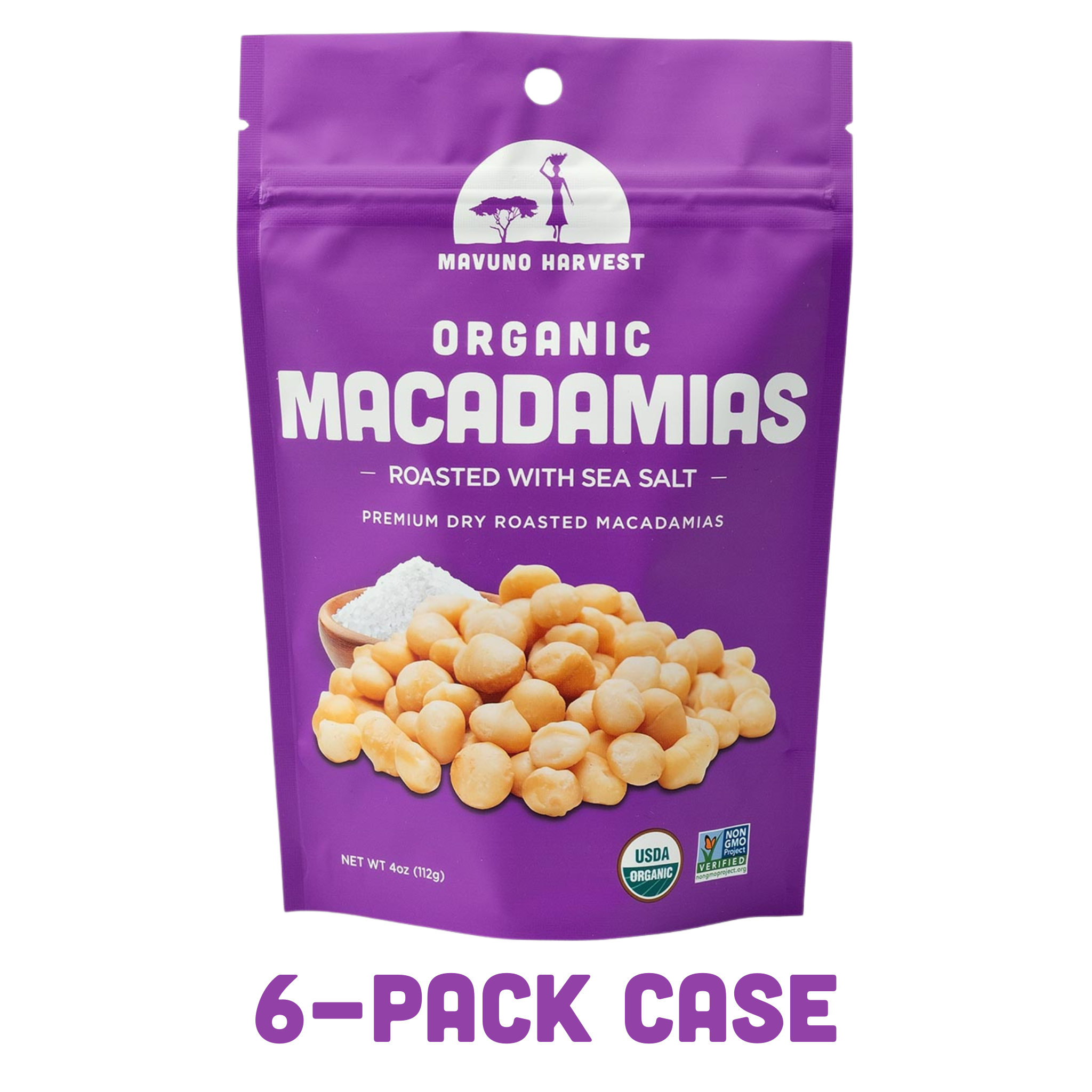 Organic Dry Roasted Macadamias with Sea Salt