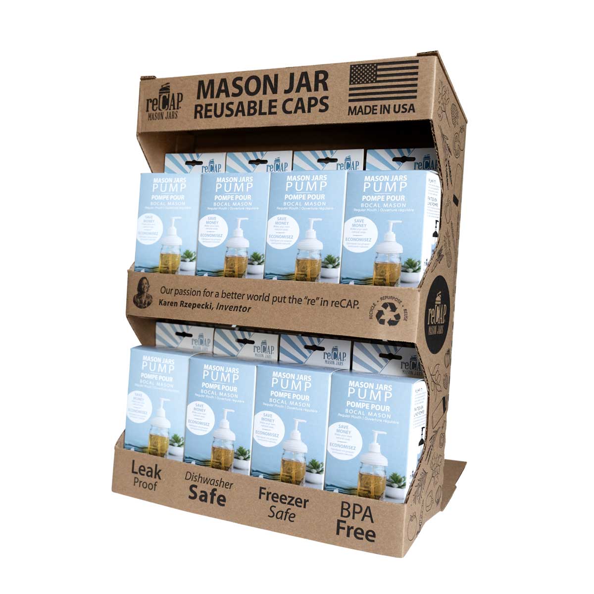 Mason Jar Pump Lid, by reCAP®- Sidekick of 16