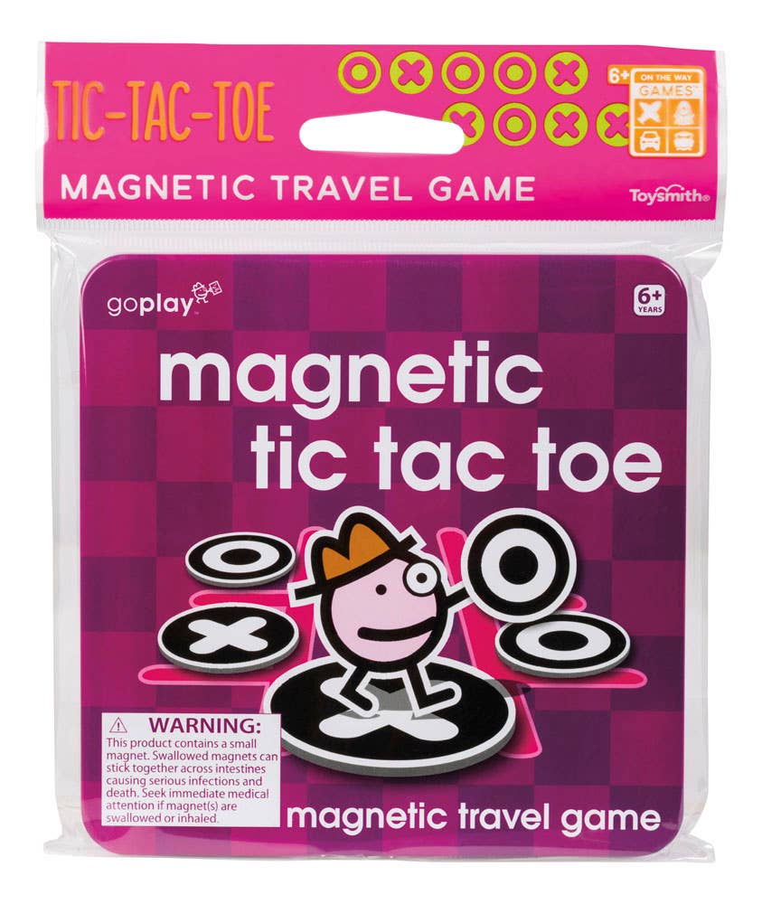 On the Way Games Goplay Magnetic Tic Tac Toe Travel Game