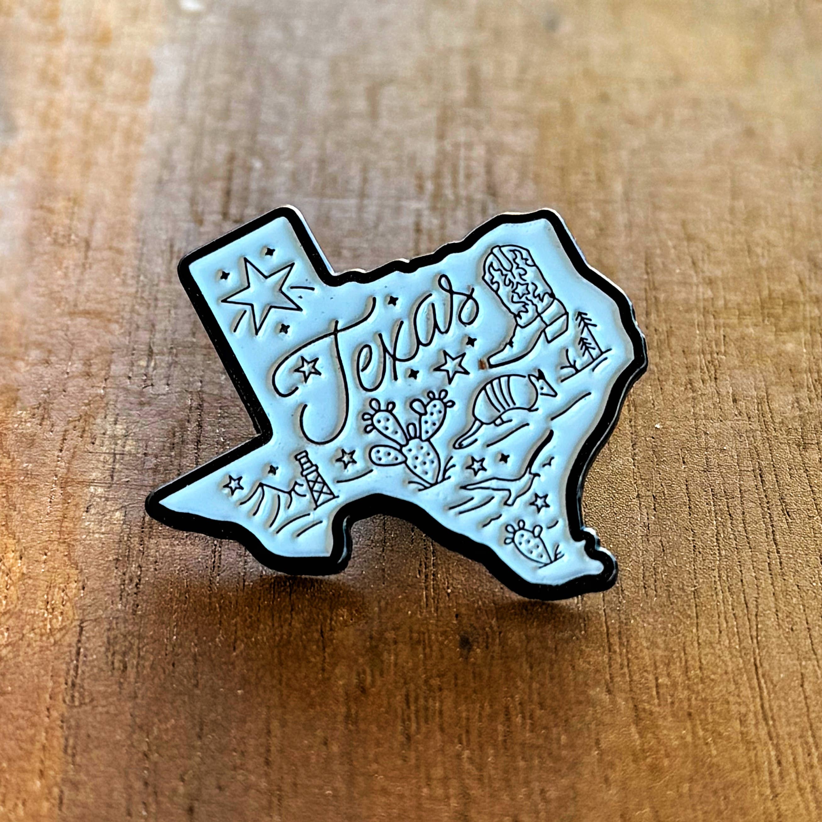 Around Texas Enamel Pin