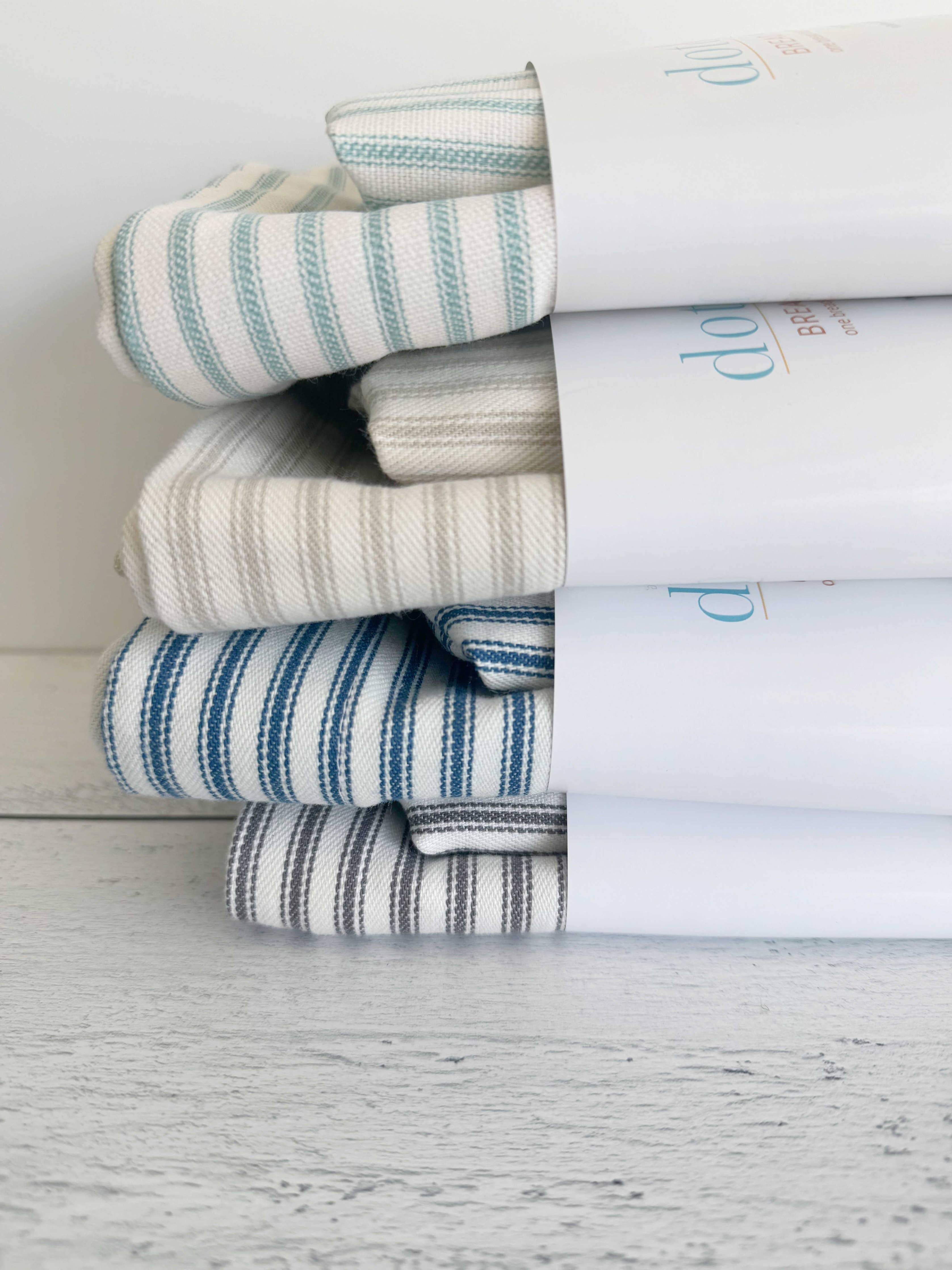 Reusable Bowl Cover in Ticking Stripes, extra large