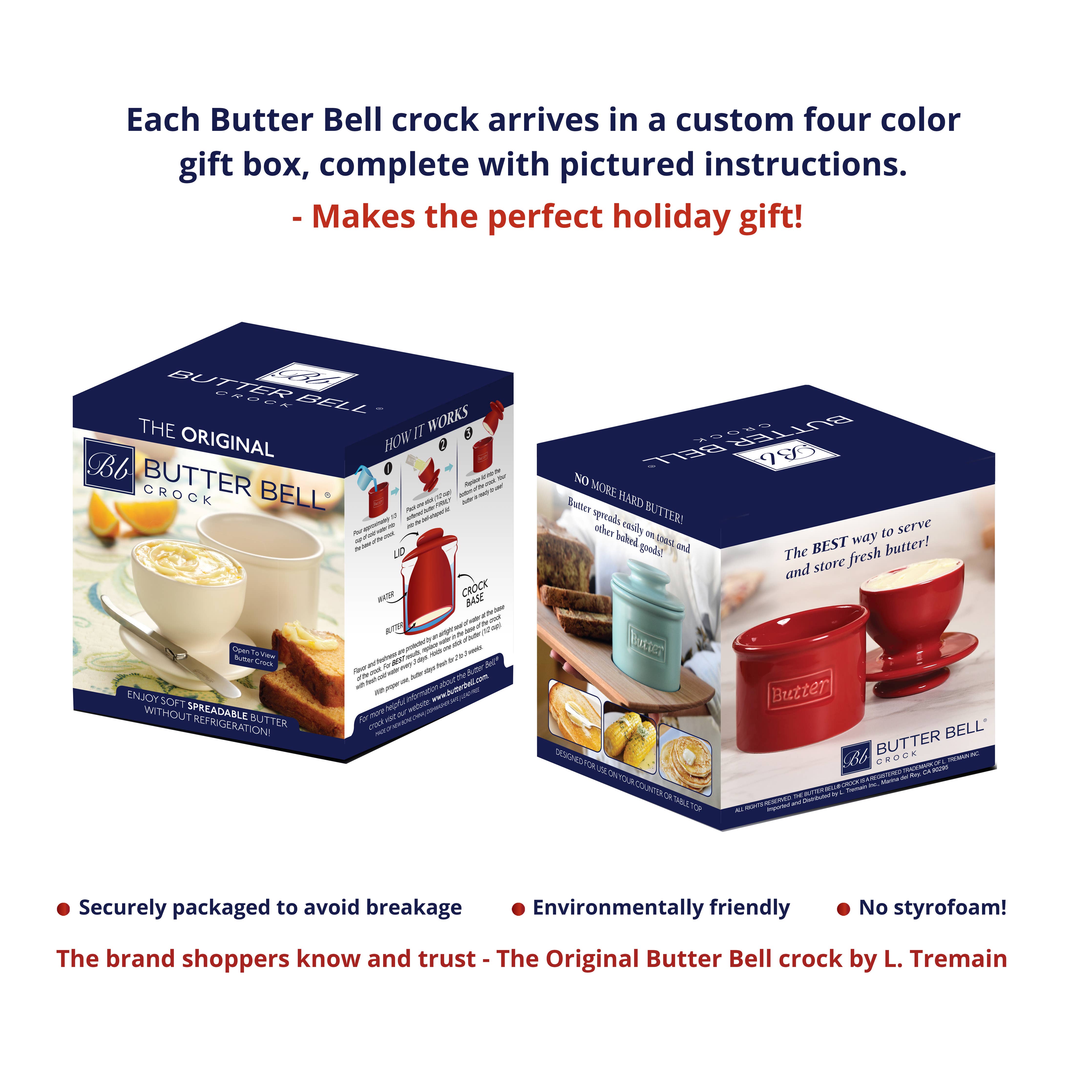 Le Bistro Butter Bell Crock packaging box