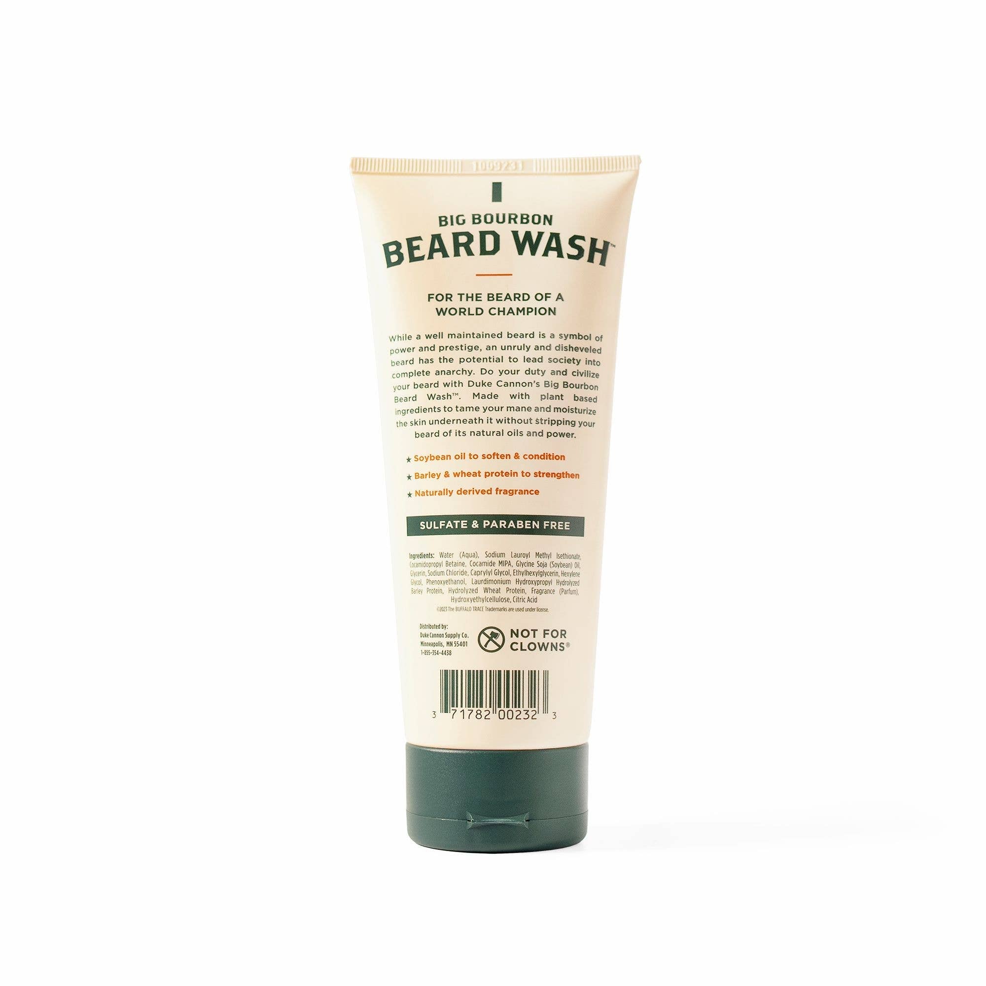 Big Bourbon Beard Wash label detail