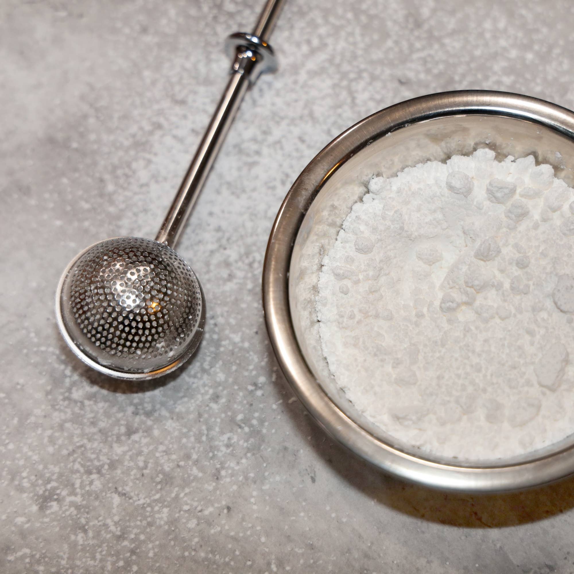 Fox Run Stainless Steel Sugar and Flour Duster Wand, 7"