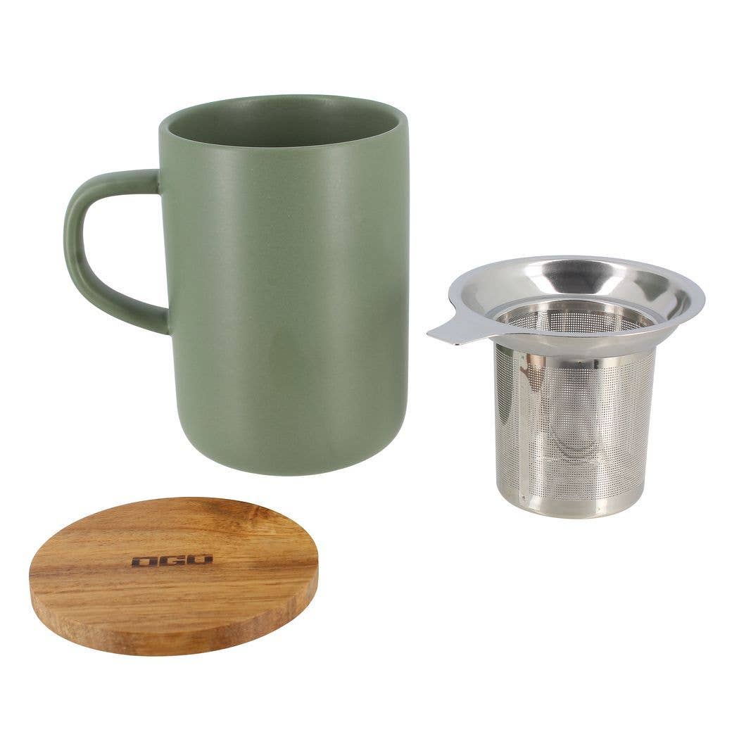 Herbal Tea Juliet Almond canister with lid removed