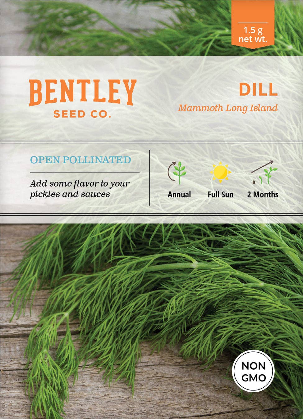 Dill Long Island Mammoth seed packets