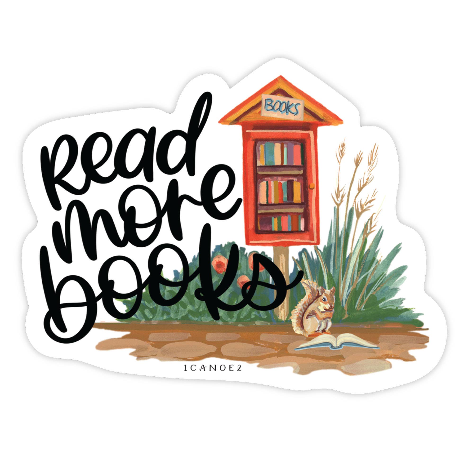 Read More Books vinyl decal sticker