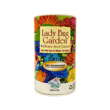 Lady Bug shaker can garden seed kit