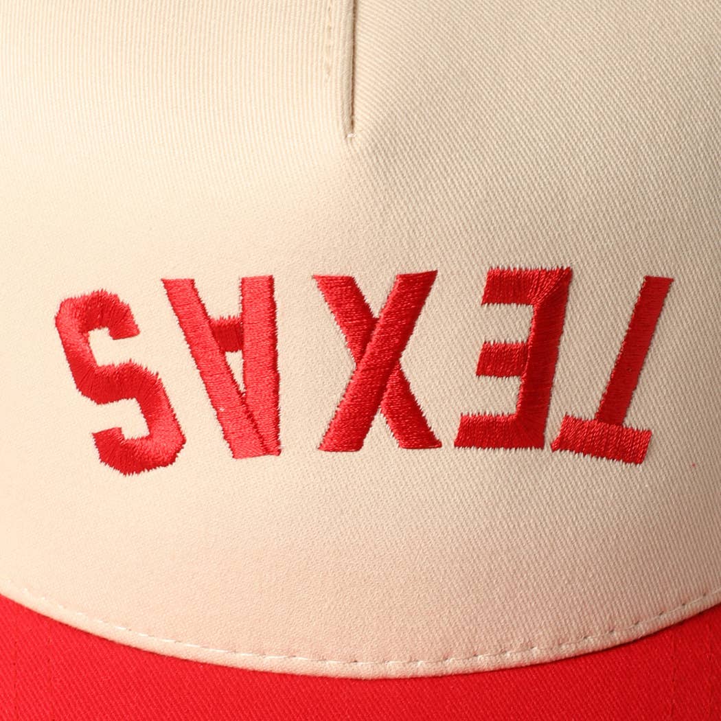 TEXAS- Upside Down Trucker Baseball Cap