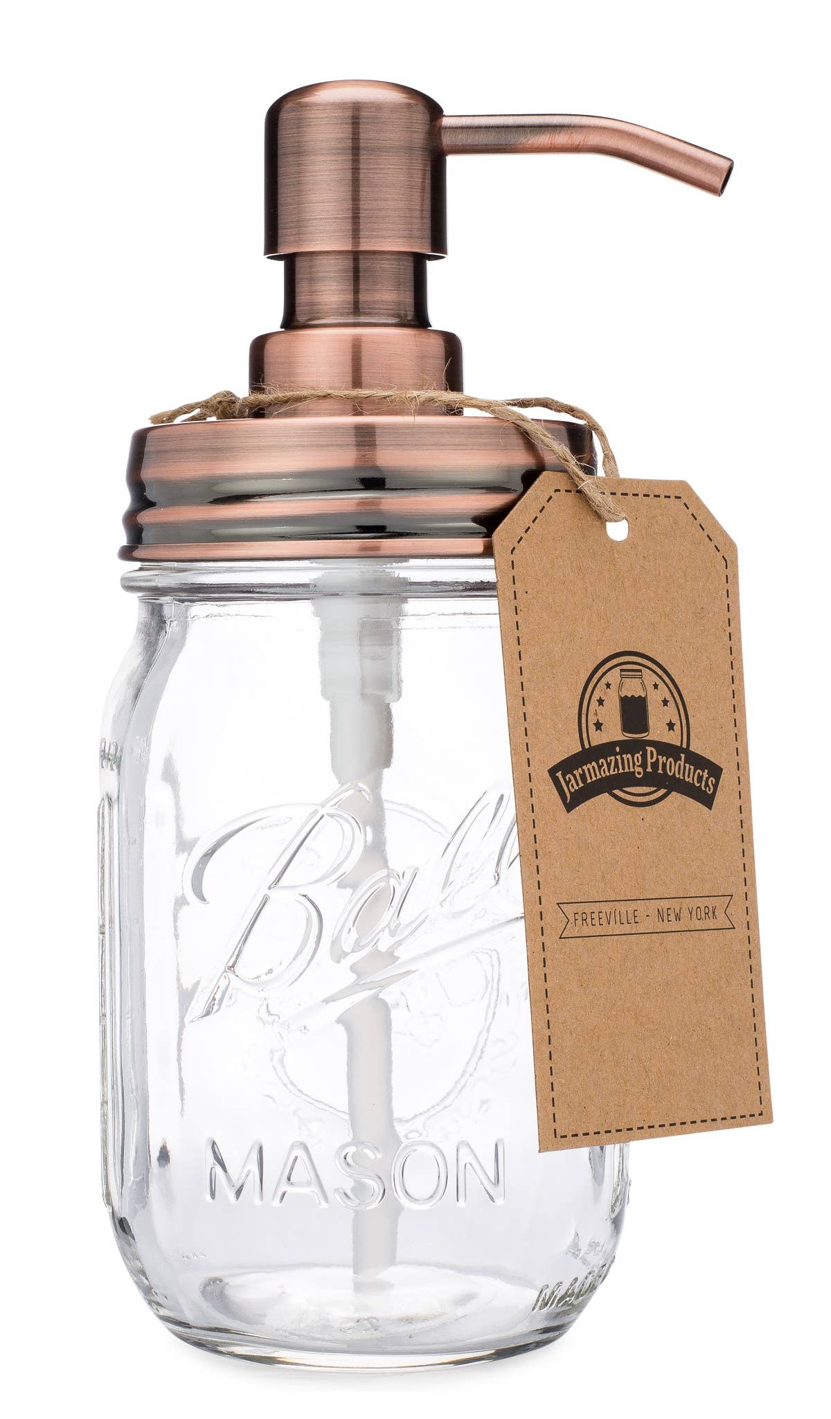 Jarmazing - Classic Farmhouse Mason Jar Soap Dispenser