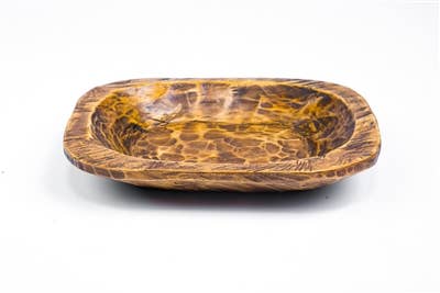 Media Dough Bowl, Farmhouse Decor, Handmade #B