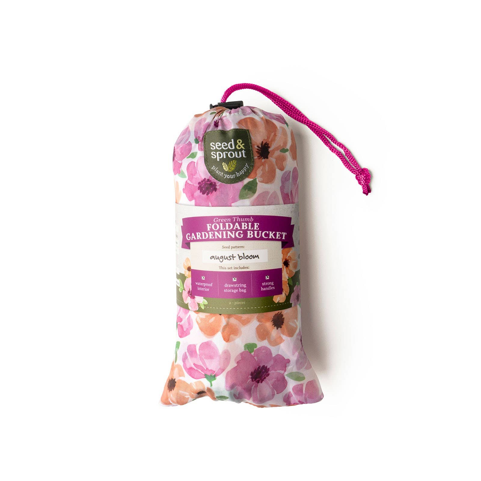 Seed & Sprout Foldable Gardening Bucket Open Stock