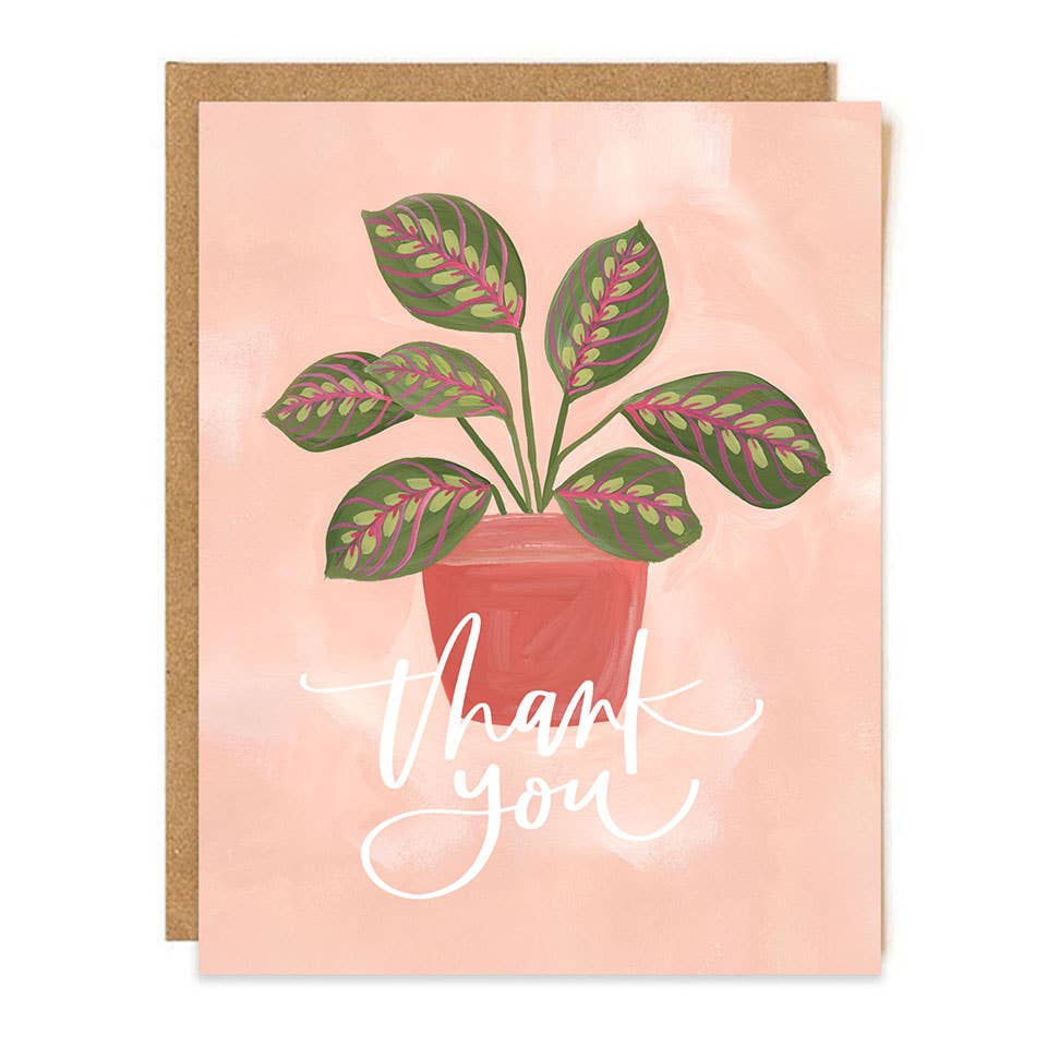 Greenhouse greeting card box set botanical card detail