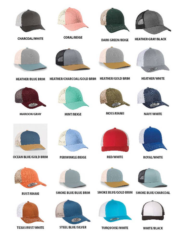 White Tail Shed customizable leather patch hat side view