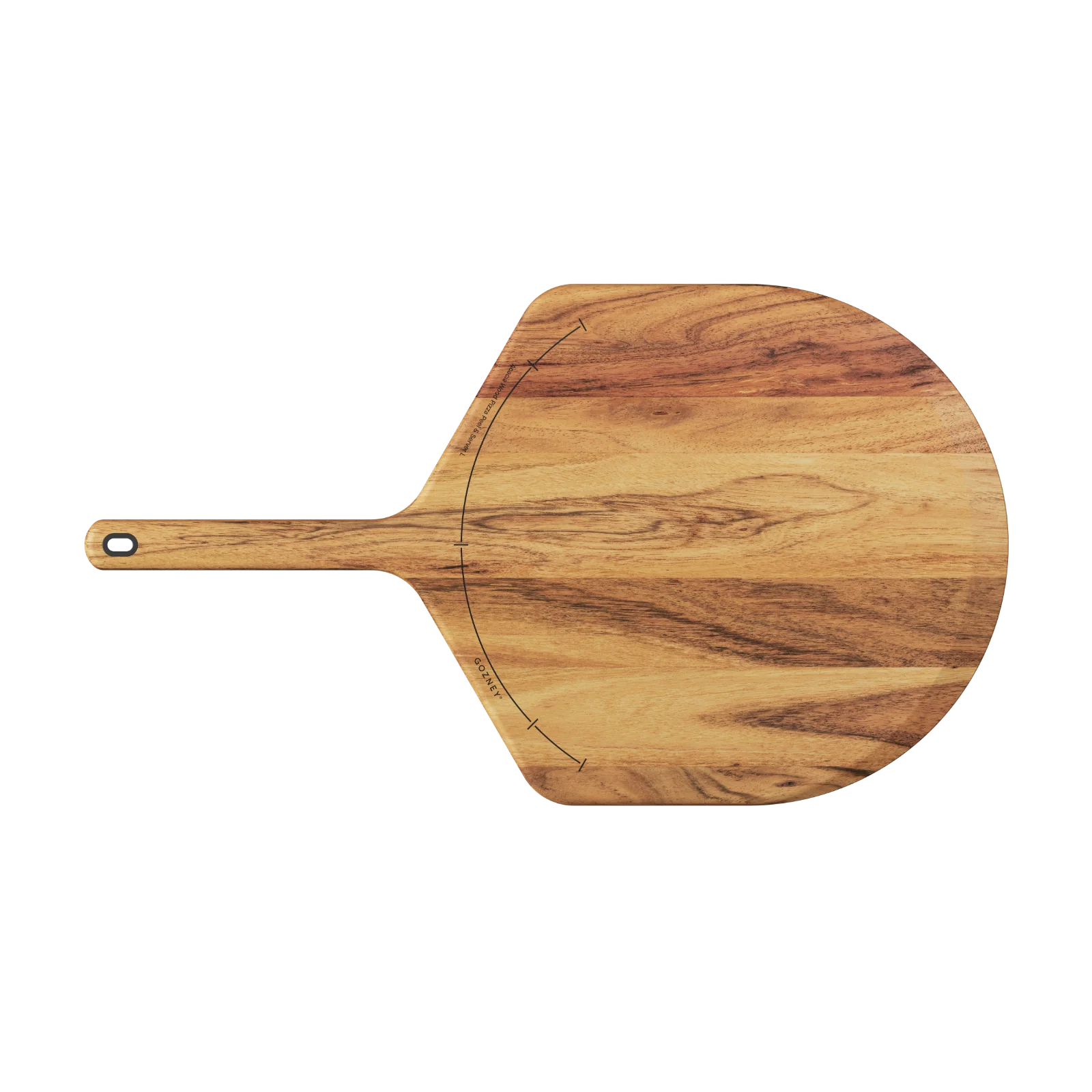 Gozney 12-inch Acacia Wood Pizza Peel close-up detail