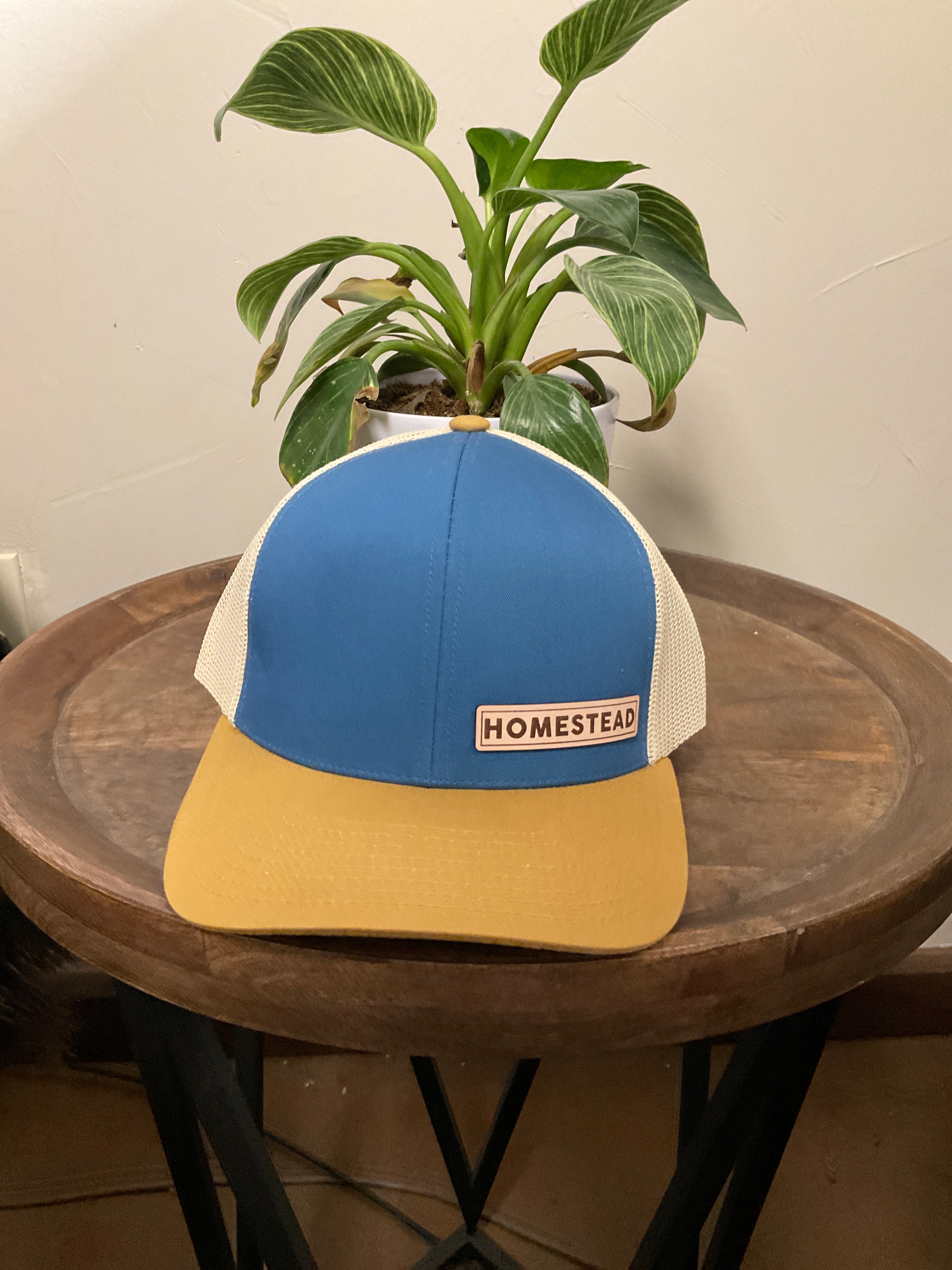 MT Brand Apparel Periwinkle and Gold Homestead Ball Cap