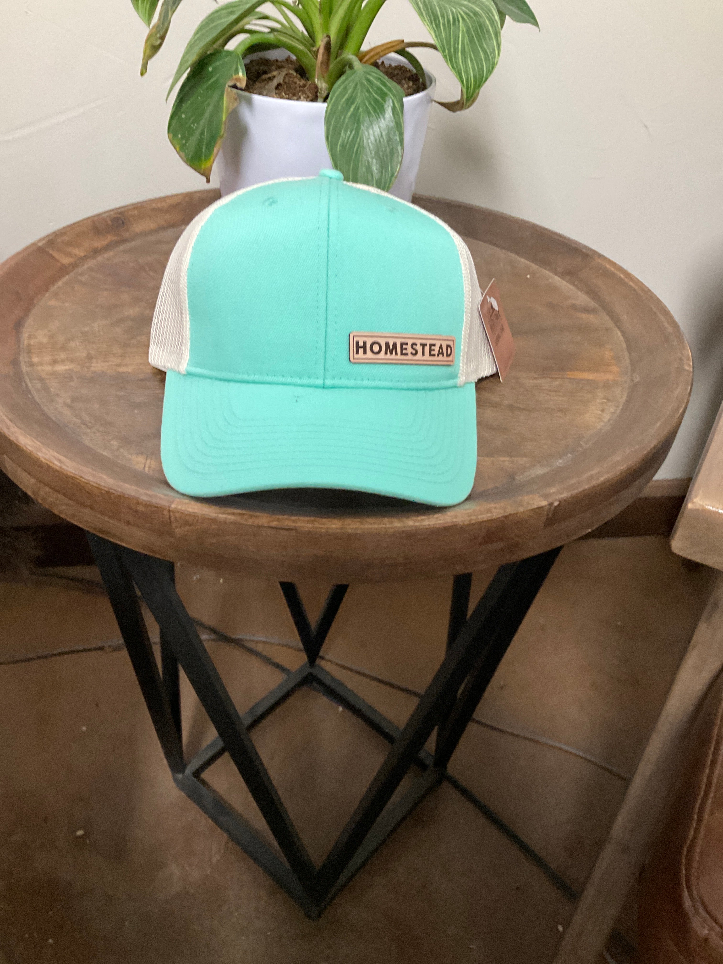 MT Brand Apparel Simply Bold Montana leather patch hat