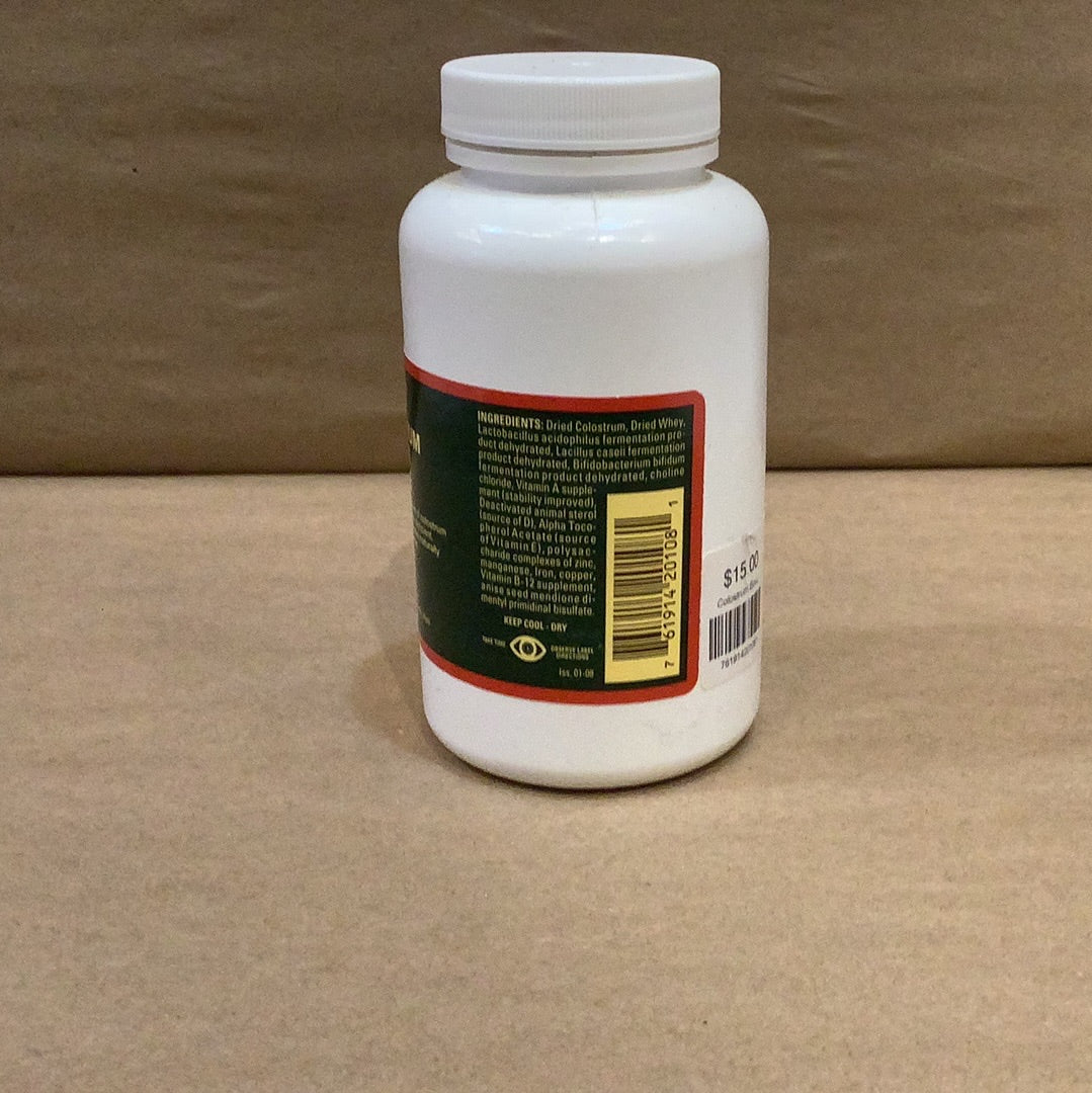 Colostrum Bolus Forte supplement packaging details