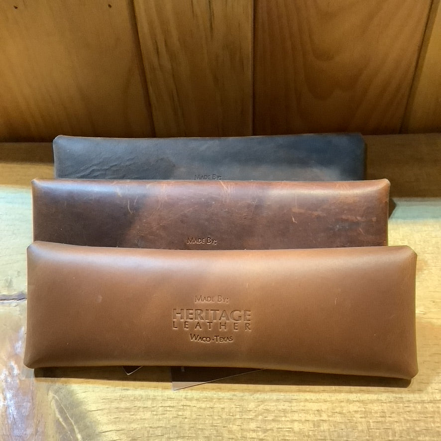Heritage Leather simple clutch pencil case