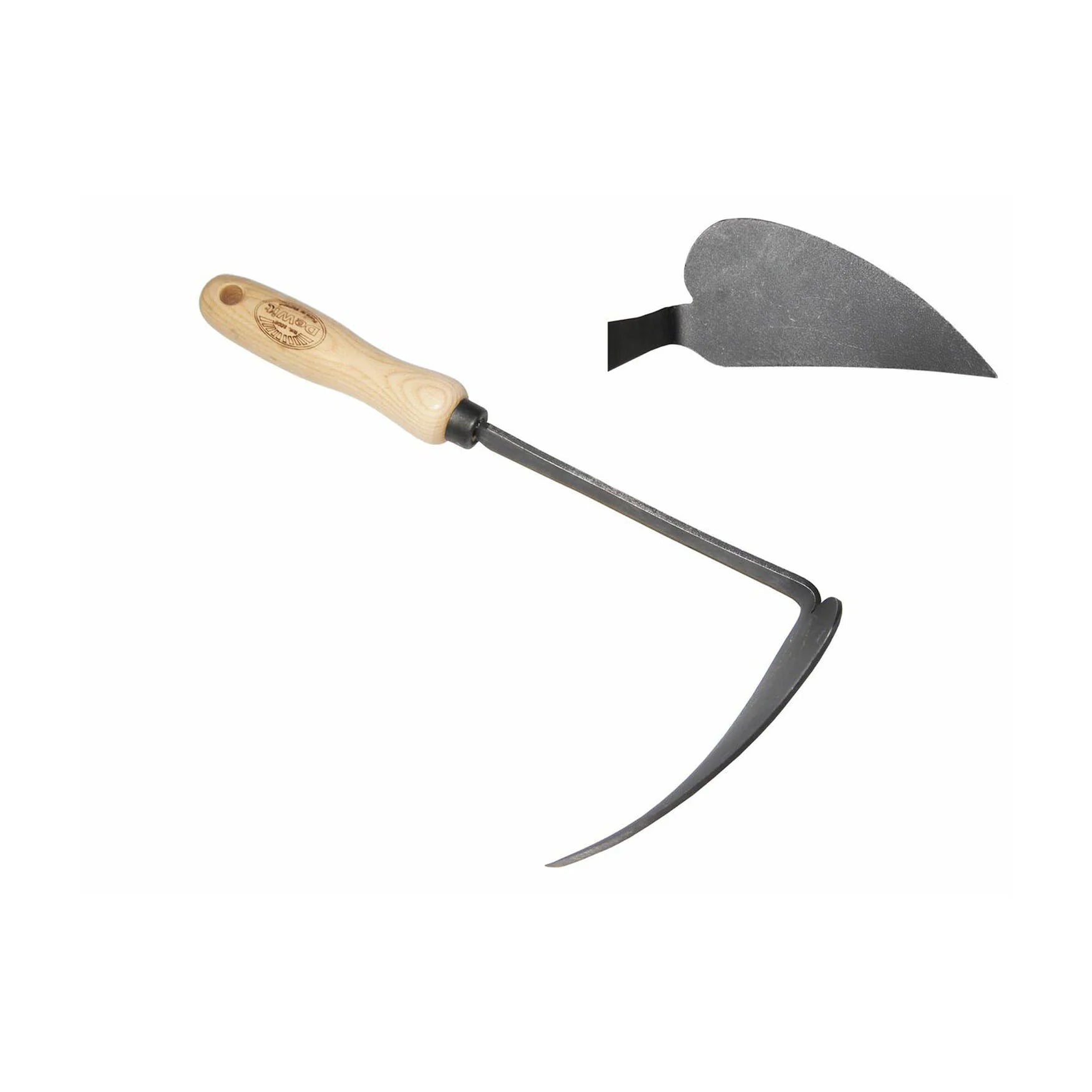 DeWit Korean Left Hand Hoe blade close-up
