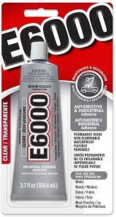E6000 Clear industrial adhesive 3.7 fl oz tube
