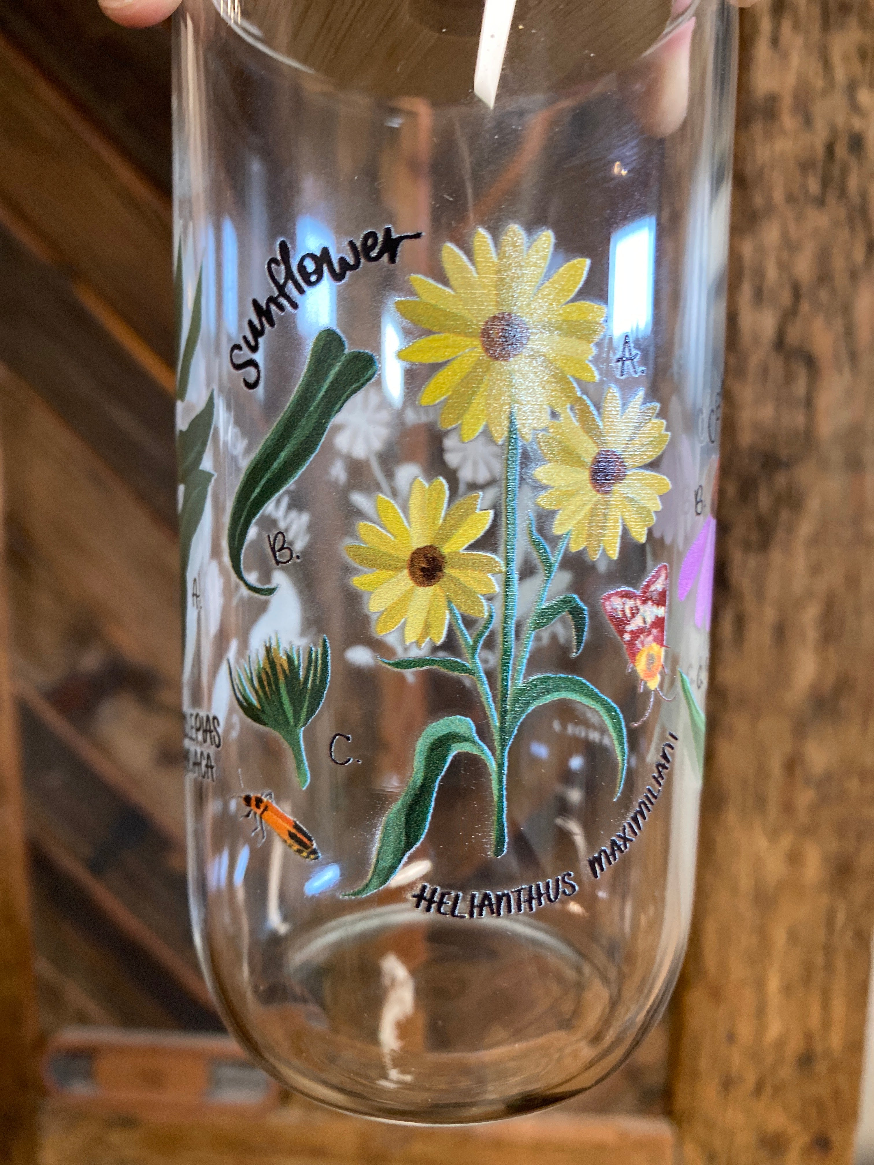 Wildflower Botanicals Glass Can lifestyle view