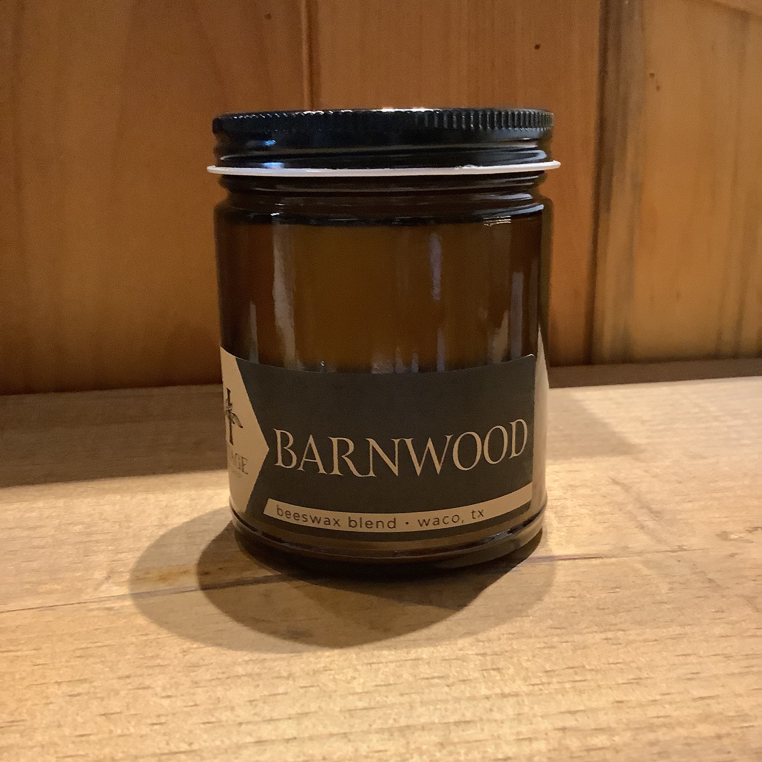 Heritage Candle Shop 9oz amber jar candle label