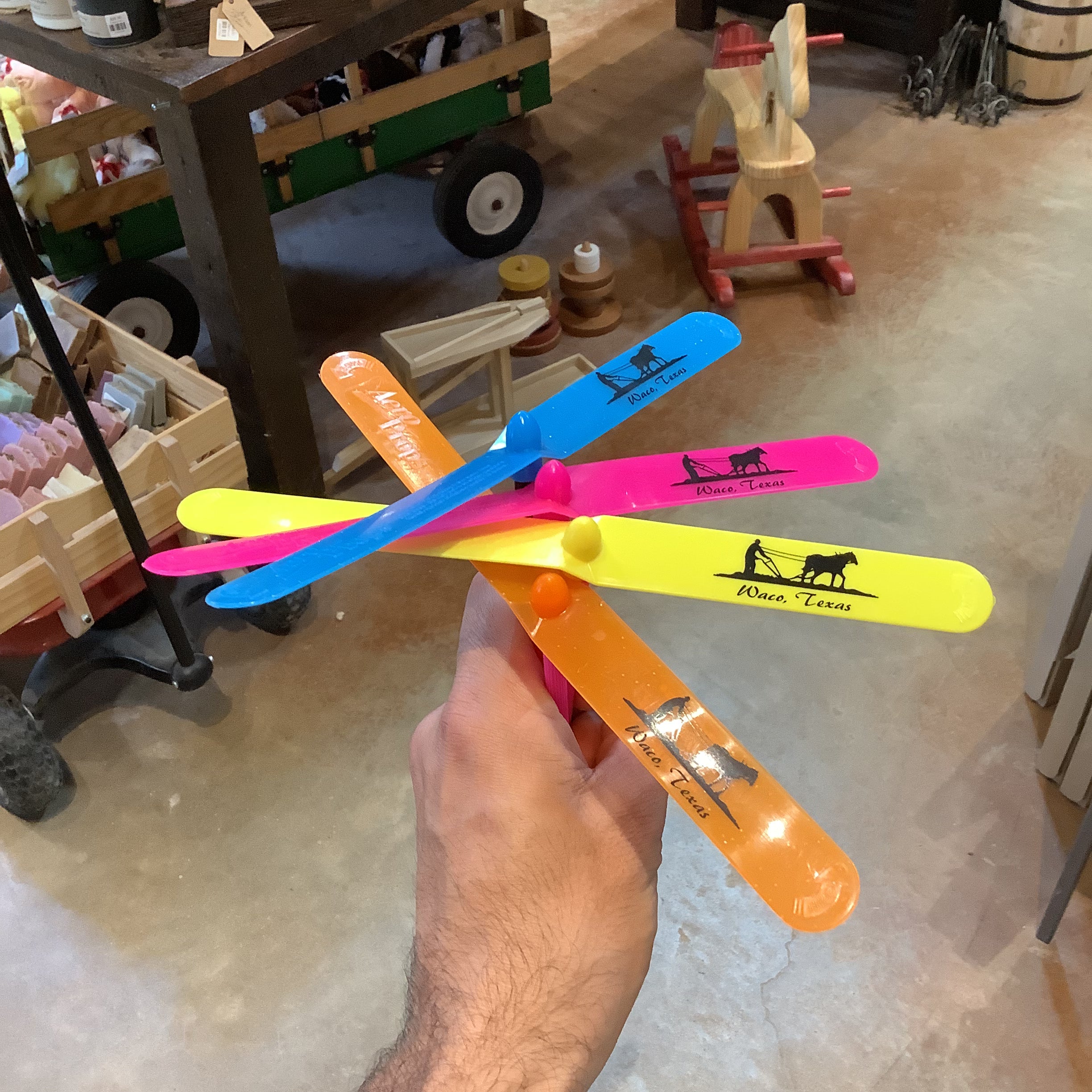 Aero Prop flying propeller toys assorted color options