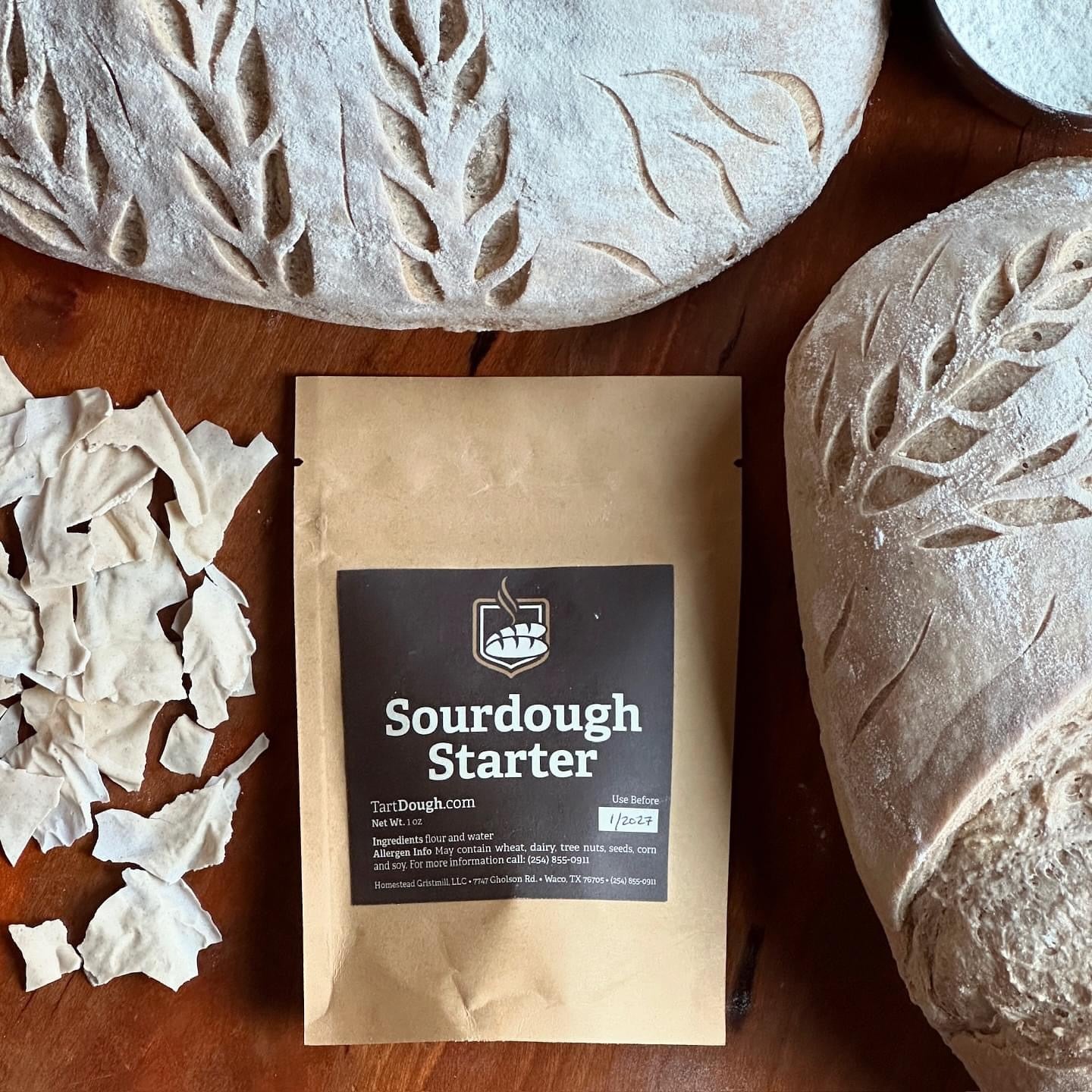 Sourdough starter kit for homemade bread baking
