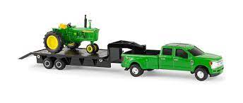 TOMY John Deere 4020 with trailer and Ford F-350 packaging