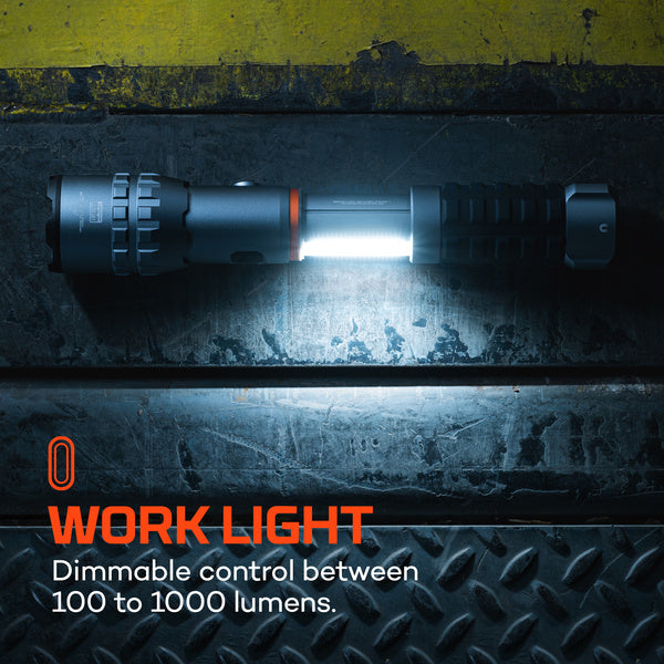 Nebo Slyde King 4K flashlight extended work light mode