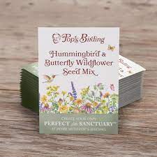 Pops Birding Hummingbird & Butterfly Wildflower Seed Mix packet