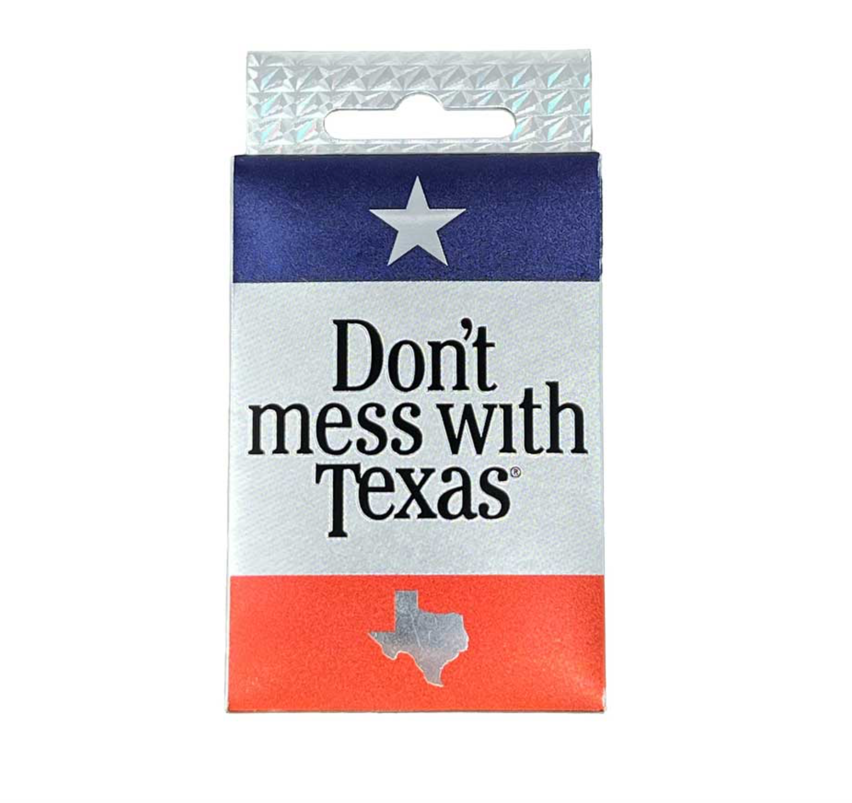 Don't Mess With Texas foil playing cards deck