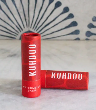 Watermelon Basil lip balm tube