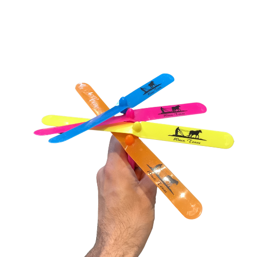 Aero Prop flying propeller toys in bright colors