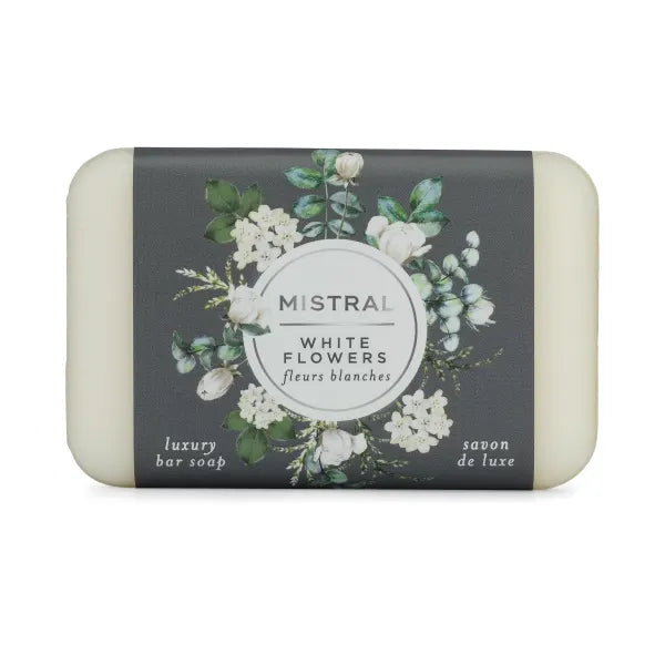 Mistral Classic Soap 7oz bar wrapped in printed paper
