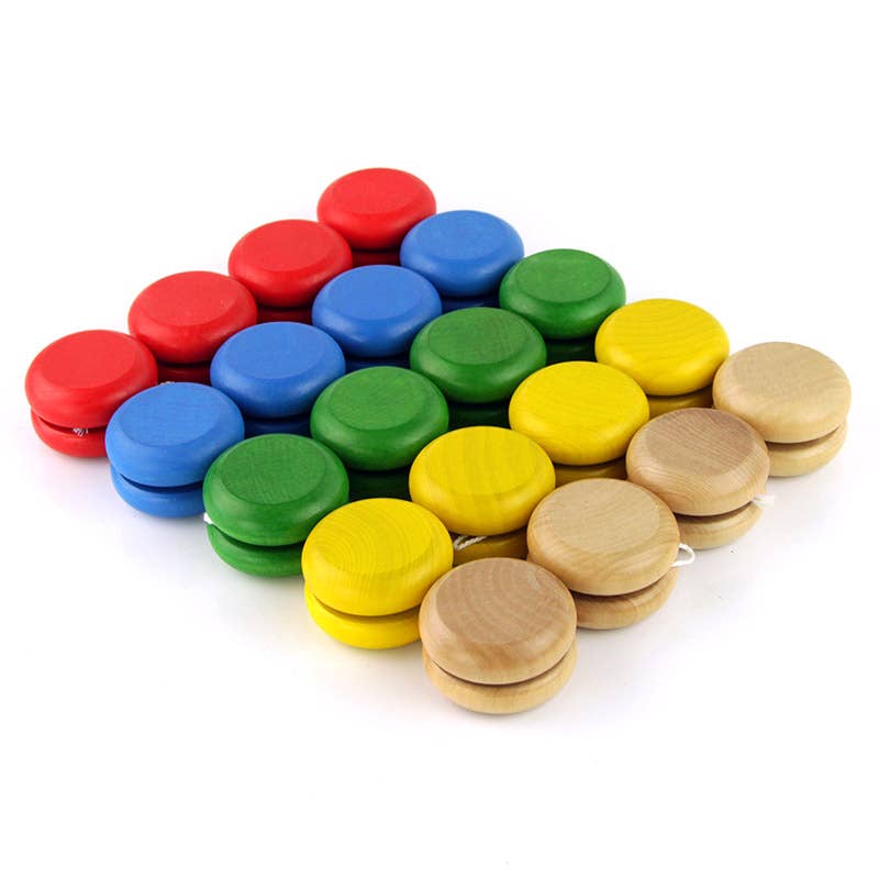 Classic wooden yo-yo in traditional design
